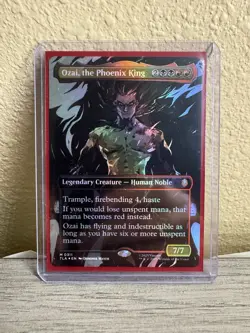 Magic MTG Ozai, the Phoenix King - MINT UNPLAYED Avatar Borderless FOIL - Image 1