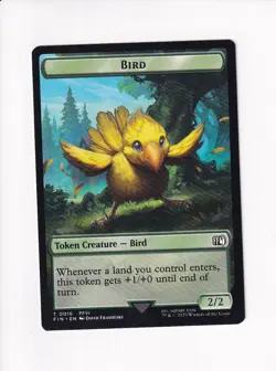 MAGIC THE GATHERING MTG FINAL FANTASY DOUBLE TOKEN BIRD 16 / WIZARD 14 (#1) - Image 1