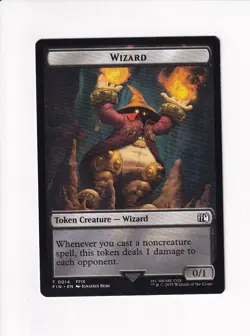 MAGIC THE GATHERING MTG FINAL FANTASY DOUBLE TOKEN BIRD 16 / WIZARD 14 (#1) - Image 2