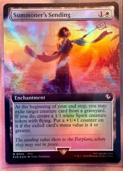 Summoners's Sending (Extended Art) (Foil) MTG Final Fantasy R Commander FIC 109 - Image 1
