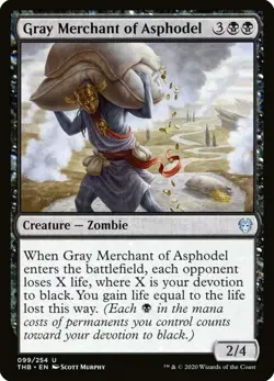 X 1 Gray Merchant of Asphodel NM-M Theros Beyond Death THB 099 MTG - Image 1