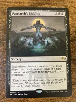 MTG Patriarch's Bidding #275 Modern Horizons 2 rare - Image 1