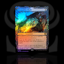 Dragonfire Blade •Showcase Foil• Rare Artifact - Equipment • Tarkir: Dragonstorm - Image 1