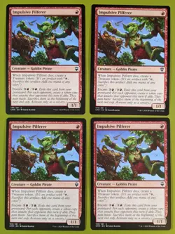 Impulsive Pilferer x4 Commander Legends 4x Playset Magic the Gathering MTG - Image 1