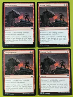 Dragon Fodder x4 Magic Origins 4x Playset Magic the Gathering MTG - Image 1