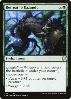 Retreat to Kazandu Commander Legends Uncommon NM Magic: The Gathering 435 Normal - Image 1