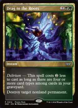 Drag to the Roots - Foil - Promo Pack Light Play, English Magic the Gathering MT - Image 1