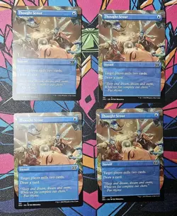 4x Thought Scour x4 NM Borderless MTG Double Masters 2X2 Unplayed Magic - Image 1