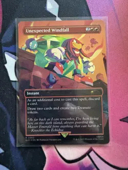 MTG Unexpected Windfall (Rainbow Foil) Secret Lair x Sonic 2092 NM - Image 1