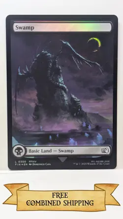 Magic The Gathering: 3x FINAL FANTASY (FIN) Full Art Foil Swamp - Image 3