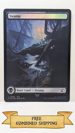 Magic The Gathering: 3x FINAL FANTASY (FIN) Full Art Foil Swamp - Image 4