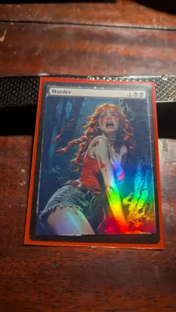 #023 MURDER x Emma (foil) MtG Alter Hand-Crafted! Anime Waifu - Image 1