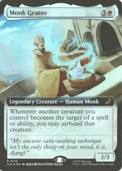 MTG Monk Gyatso (0173) *Foil* Extended Art Avatar TLE MT/NM Free Ship - Image 1
