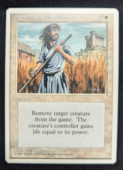 Magic Mtg Core Set 4th Edition Swords to Plowshares near mint - Image 1