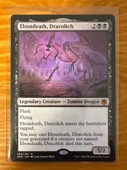 Ebondeath, Dracolich - Adventures in the Forgotten Realms - MTG - Image 1