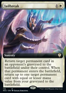 MTG Magic the Gathering Jailbreak (118/485) Streets of New Capenna Commander LP - Image 1