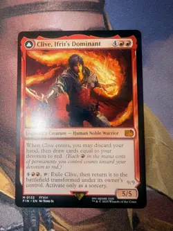 Magic The Gathering Clive, Ifrit's Dominant MTG Final Fantasy Regular NM - Image 3