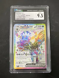 Pokemon Hydreigon EX 2024 Surging Sparks - 223/191 Ultra Rare - Halo Mint + 9.5 - Image 1
