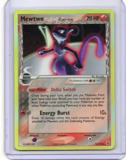 Pokemon Card - Mewtwo Holo - 12/113 - EX Delta Species - 2005 - Image 1
