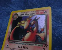 Pokemon Dark Charizard 4/82 card TCG Holo Team Rocket CCG - Image 3