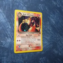 Pokemon Dark Charizard 4/82 card TCG Holo Team Rocket CCG - Image 5