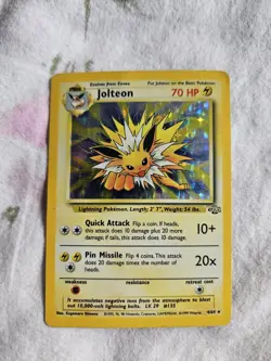 Pokemon TCG - Jolteon 4/64 HP - Jungle Set Unlmited Holo Rare - Image 1