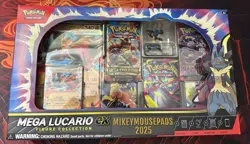 New - Pokemon TCG Mega Lucario ex Premium Figure Collection Box Factory Sealed - Image 1