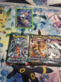 Pokemon TCG Scarlet and Violet Paradox Rift Booster Packs Set of 4 - All Artwork - Image 3