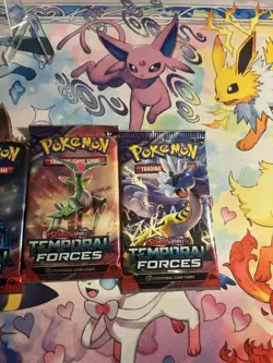 Pokemon TCG Scarlet Violet Temporal Forces Booster Packs Full Art Set 4 Pack - Image 2