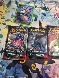 Pokemon TCG Scarlet Violet Temporal Forces Booster Packs Full Art Set 4 Pack - Image 3