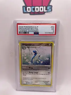 2008 Pokemon Dragonair Reverse Foil D & P Legends Awakened #52 PSA 5 - Image 1