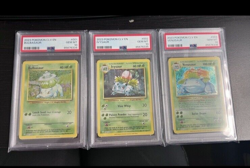 Sequentially LUCKY POKEMON SET - BULBASAUR & IVYSAUR & VENUSAUR Graded PSA 10 - Image 1