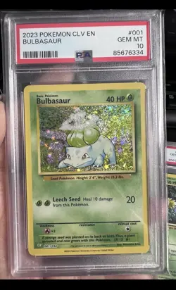 Sequentially LUCKY POKEMON SET - BULBASAUR & IVYSAUR & VENUSAUR Graded PSA 10 - Image 2