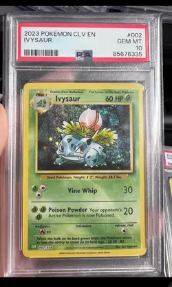 Sequentially LUCKY POKEMON SET - BULBASAUR & IVYSAUR & VENUSAUR Graded PSA 10 - Image 3