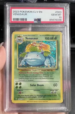 Sequentially LUCKY POKEMON SET - BULBASAUR & IVYSAUR & VENUSAUR Graded PSA 10 - Image 4