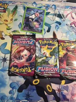 4x Pokemon Fusion Strike Complete Pack Art Sealed Booster Pack Set Lot - Image 3