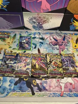 Pokemon Sword & Shield Astral Radiance 5 Booster Packs Complete Art Set - Image 1