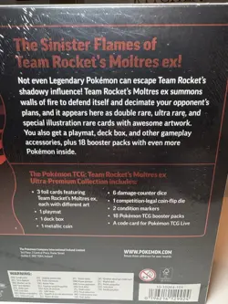 Pokemon TCG Team Rocket’s Moltres ex Ultra Premium Collection UPC Sealed - Image 4