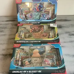 ⭐SHIPS TODAY⭐ Pokemon Snorlax Greninja Incineroar Special Collection Box Lot - Image 1