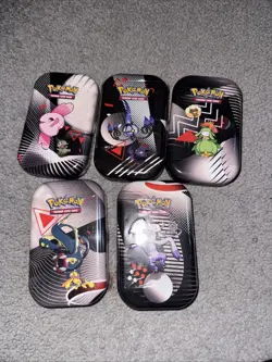 Pokemon TCG: Black Bolt and White Flare Unova Mini Tin X5 - New & Sealed - Image 1