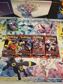 Pokemon Destined Rivals Booster Pack Art Set (Set of 4) - Image 1