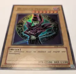 Yu-Gi-Oh! Dunkler Magier LOB-G003 NM Legend of Blue Eyes White Dragon 2003 Print - Image 2