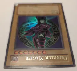 Yu-Gi-Oh! Dunkler Magier LOB-G003 NM Legend of Blue Eyes White Dragon 2003 Print - Image 3