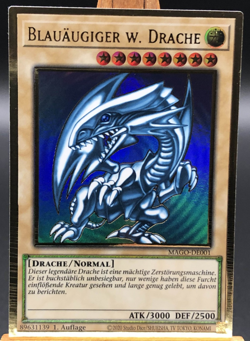 YuGiOh Blauaugiger Weisser Drache 1. Auflage Gold Rare MAGO-DE001 NM - Image 2