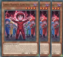 yugioh 3x Gimmick-Marionette Kleine Soldaten INFO-DE007 COMMON 1AUFLAGE DEUTSCH - Image 1