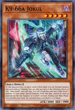 Yugioh JUSH-EN032 - K9-66A Jokul - Super Rare - Image 1