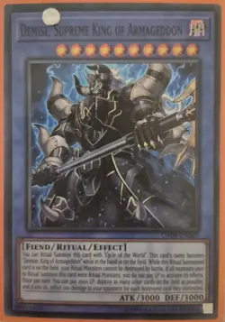 YuGiOh Demise, King of Armageddon Super Rare OP08-EN005 - Image 1