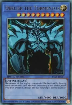 Obelisk the Tormentor LC01-EN001 Limited Edition 25th Anniversary Yugioh - Image 1