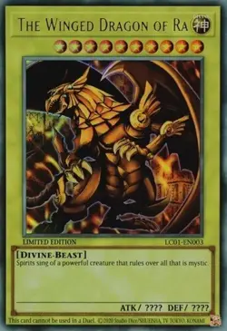The Winged Dragon of Ra LC01-EN003 Limited Edition 25th Anniversary Yugioh - Image 1
