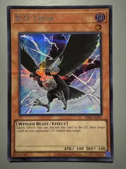 YUGIOH D.D. CROW (EFFECT) ASIA ENGLISH EDITION SDID-AEP01 SECRET RARE - Image 1